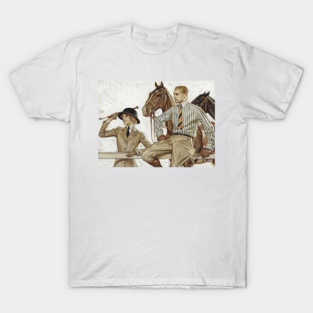 Joseph Christian Leyendecker, Horse Racing T-Shirt by immortalpeaches